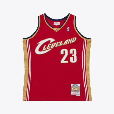Mitchell & Ness LeBron James Cleveland Cavaliers 2003-04 Wine Swingman Player Jersey
