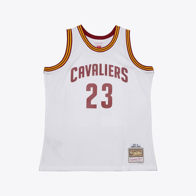 Mitchell & Ness LeBron James Cleveland Cavaliers 2015-16 White Swingman Jersey