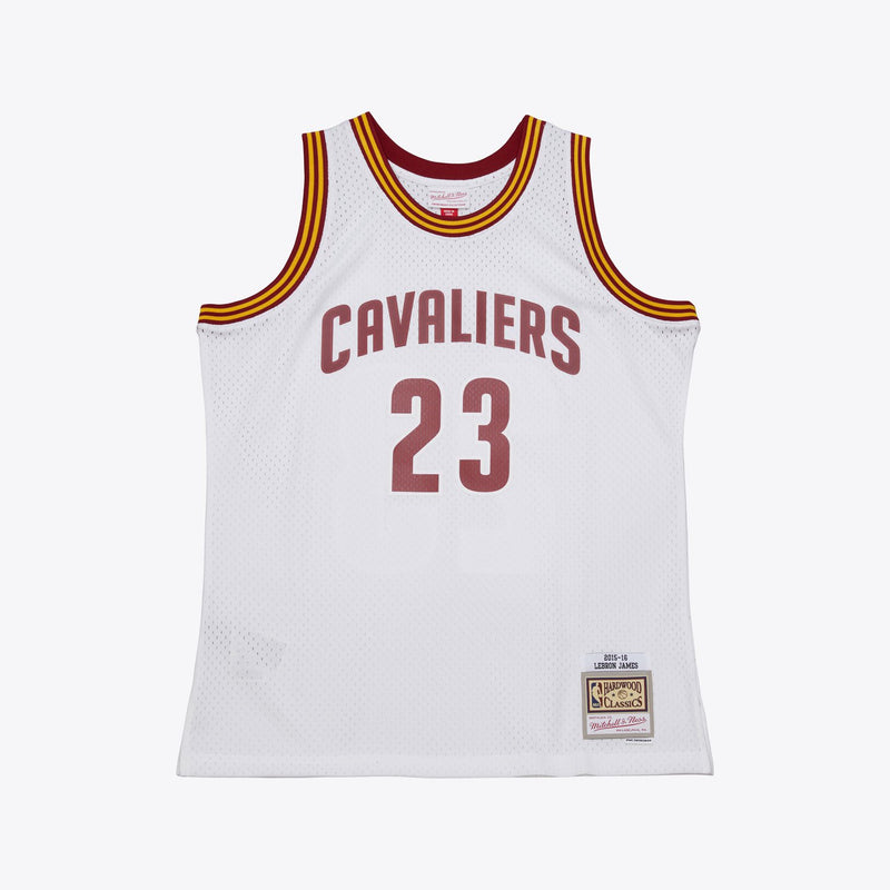 Mitchell & Ness LeBron James Cleveland Cavaliers 2015-16 White Swingman Jersey