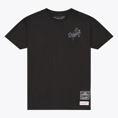 Mitchell & Ness Los Angeles Dodgers Black Airbrush T-Shirt