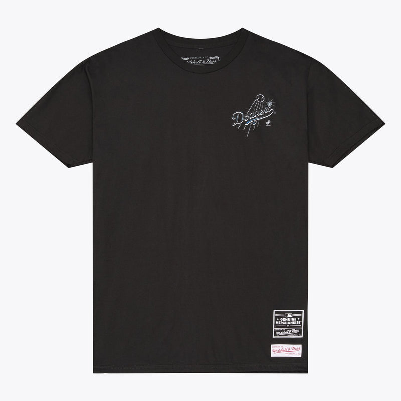 Mitchell & Ness Los Angeles Dodgers Black Airbrush T-Shirt