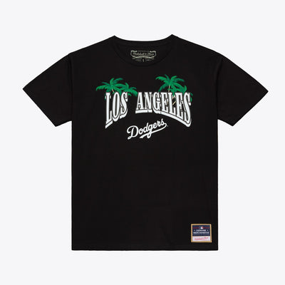 Mitchell & Ness Los Angeles Dodgers Black In the City Wordmark T-Shirt