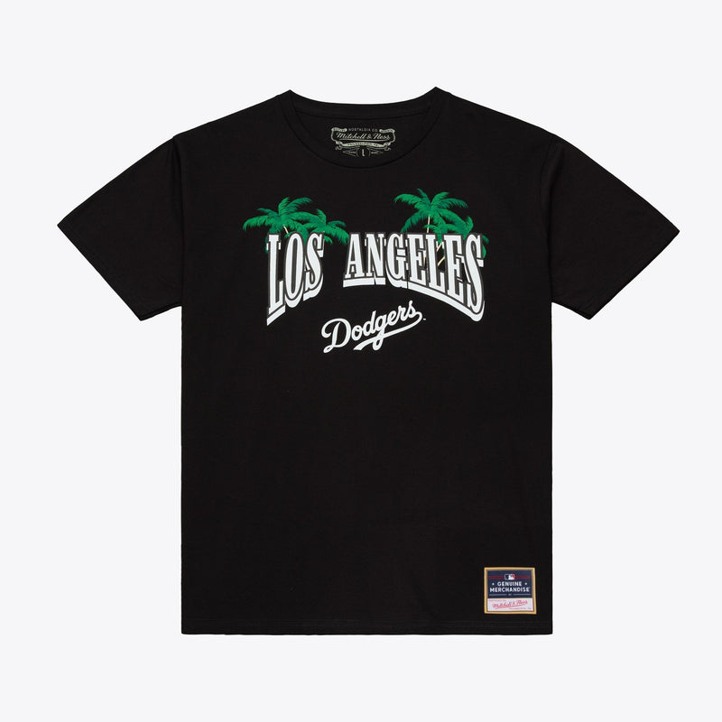 Mitchell & Ness Los Angeles Dodgers Black In the City Wordmark T-Shirt