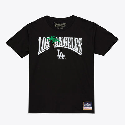 Mitchell & Ness Los Angeles Dodgers Black In the City Wordmark T-Shirt