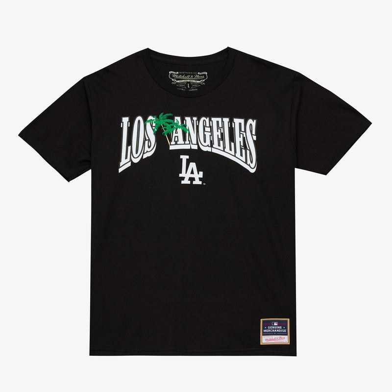 Mitchell & Ness Los Angeles Dodgers Black In the City Wordmark T-Shirt
