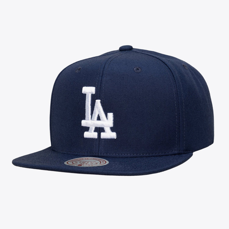 Mitchell & Ness Los Angeles Dodgers Navy & White OG Snapback Hat