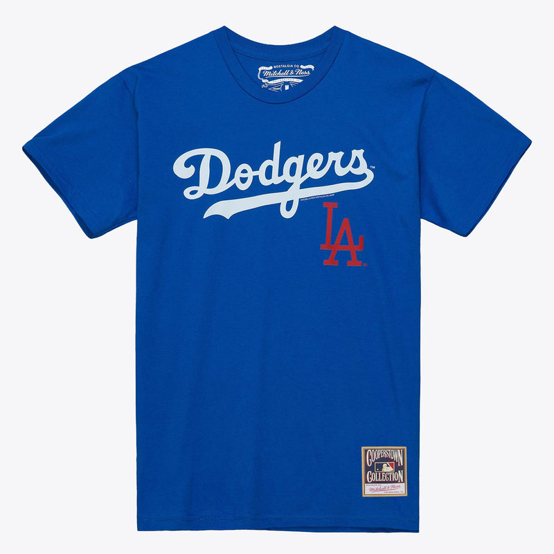 Mitchell & Ness Los Angeles Dodgers Royal Chest T-Shirt