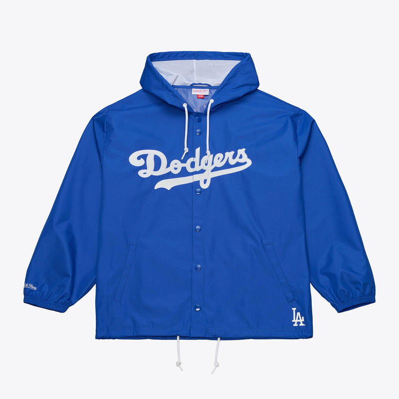Mitchell & Ness Los Angeles Dodgers Royal Coaches Full-Snap Hooded Windbreaker Jacket
