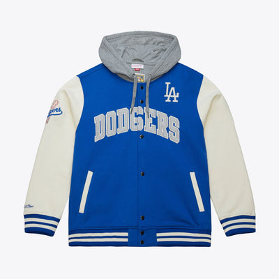 Mitchell & Ness Los Angeles Dodgers Royal Dugout Fleece Full-Snap Jacket