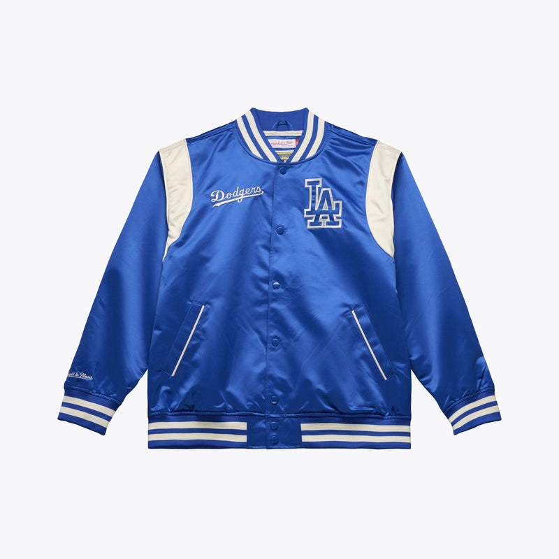 Mitchell & Ness Los Angeles Dodgers Royal Retro Roots Lightweight Satin Full-Snap Jacket