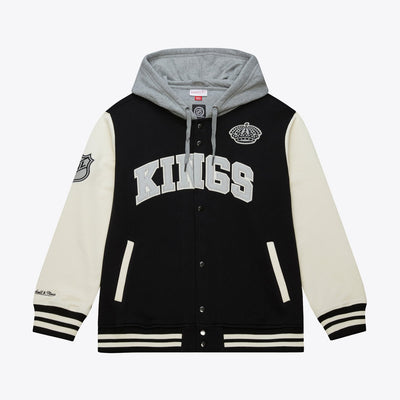 Mitchell & Ness Los Angeles Kings Black Rinkside Fleece Full-Snap Jacket