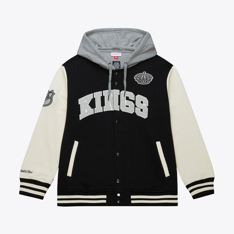 Mitchell & Ness Los Angeles Kings Black Rinkside Fleece Full-Snap Jacket