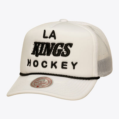 Mitchell & Ness Los Angeles Kings Fresh White Pro Pinch Trucker Snapback