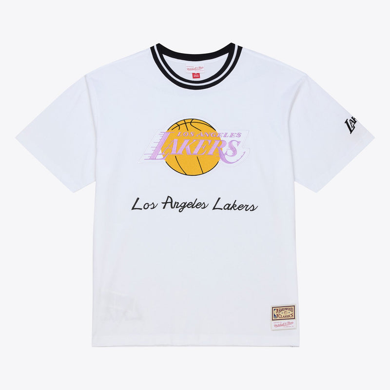 Mitchell & Ness Los Angeles Lakers Arctic White Premium T-Shirt