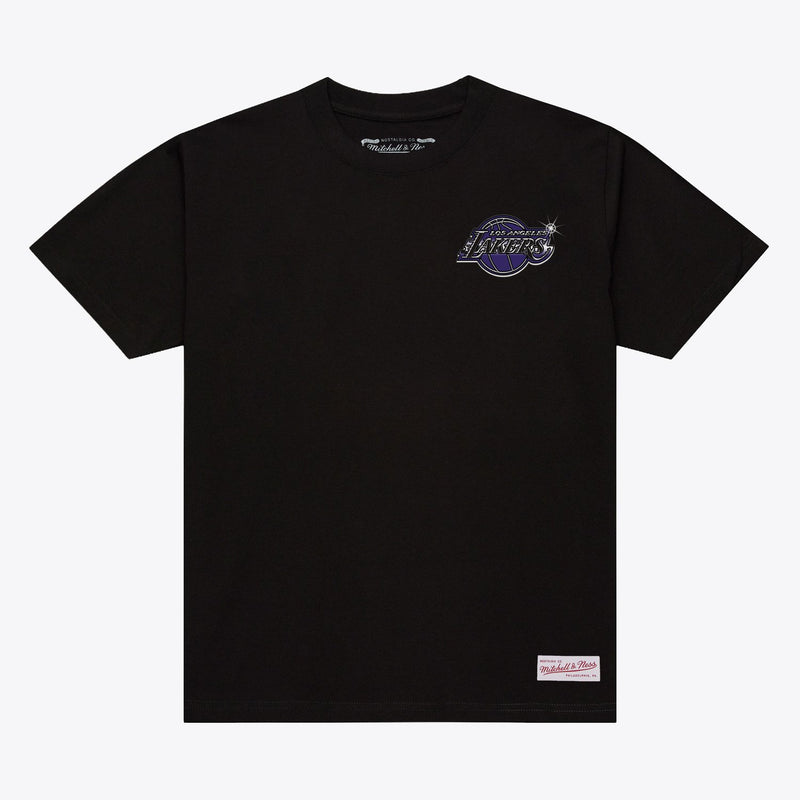 Mitchell & Ness Los Angeles Lakers Black Airbrush T-Shirt