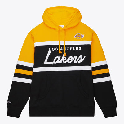 Mitchell & Ness Los Angeles Lakers Black Head Coach Pullover Hoodie