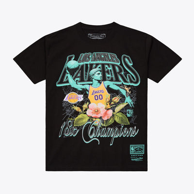 Mitchell & Ness Los Angeles Lakers Black In the City T-Shirt