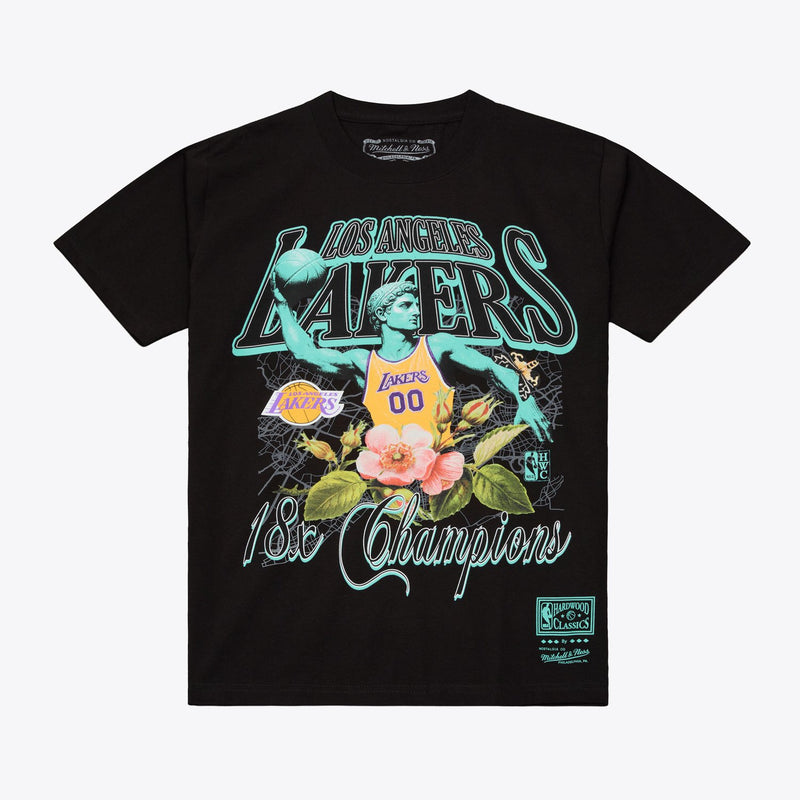 Mitchell & Ness Los Angeles Lakers Black In the City T-Shirt