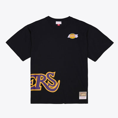 Mitchell & Ness Los Angeles Lakers Black Playoff Win Premium T-Shirt