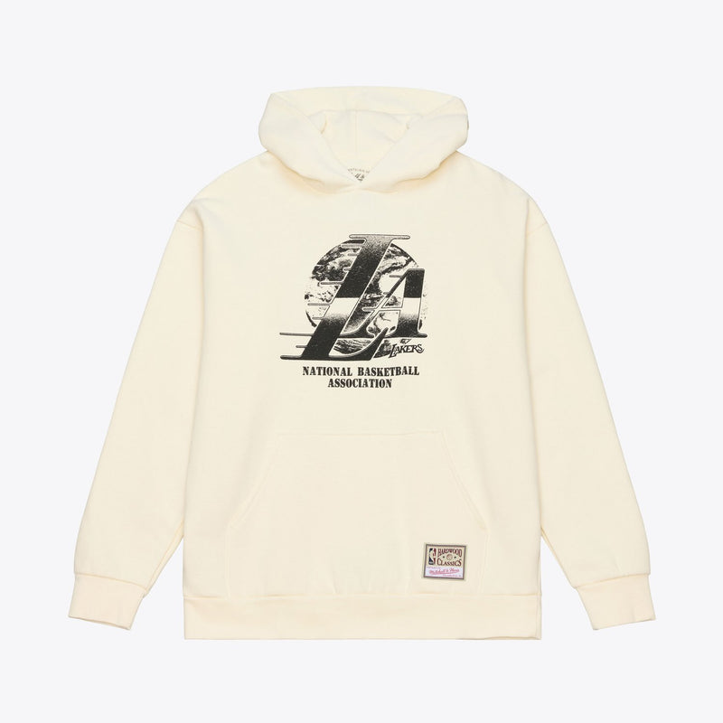 Mitchell & Ness Los Angeles Lakers Cream Champs Chrome Heritage Hoodie