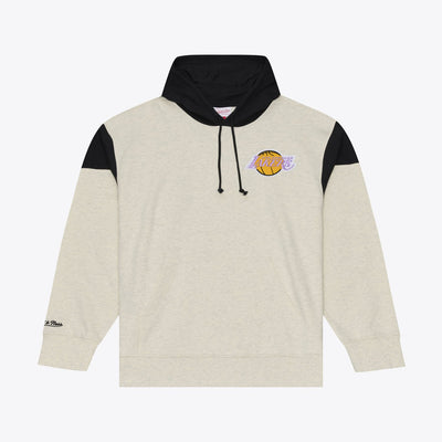 Mitchell & Ness Los Angeles Lakers Cream Retro Roots French Terry Hoodie