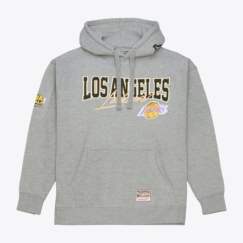 Mitchell & Ness Los Angeles Lakers Heather Gray Champ Slap Hoodie