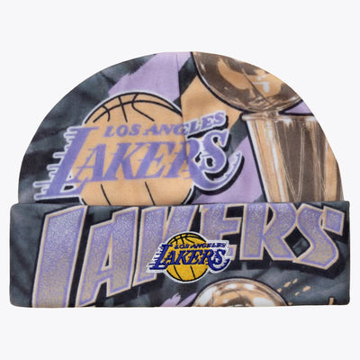 Mitchell & Ness Los Angeles Lakers Legacy Made All Over Print Cuffed Knit Hat