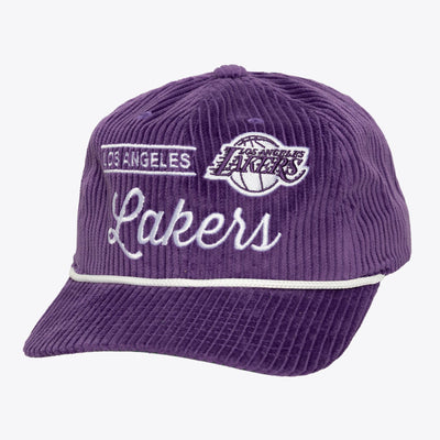 Mitchell & Ness Los Angeles Lakers Purple Old School Snapback Hat