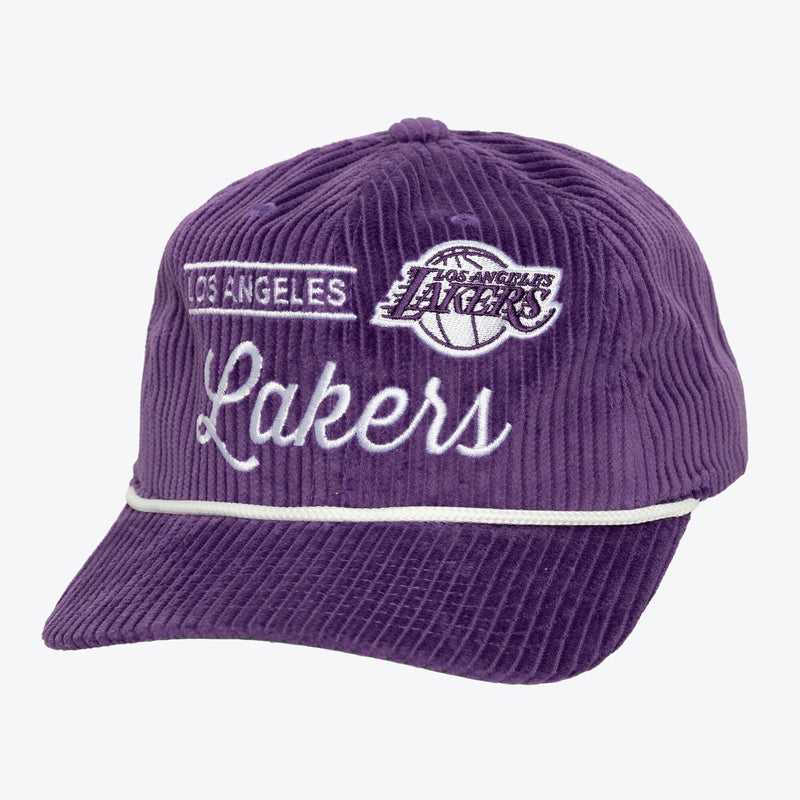 Mitchell & Ness Los Angeles Lakers Purple Old School Snapback Hat