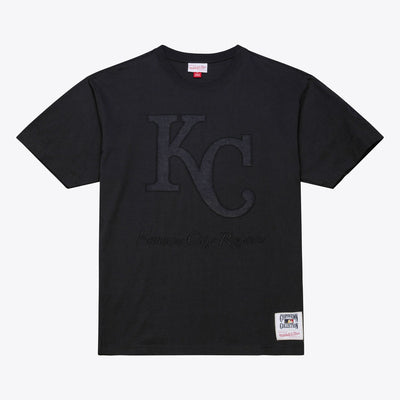 Kansas City Royals Mitchell & Ness Cooperstown Collection Phantom T-Shirt - Black