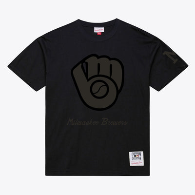 Milwaukee Brewers Mitchell & Ness Cooperstown Collection Phantom T-Shirt - Black