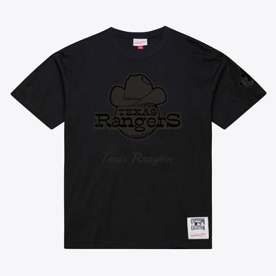 Texas Rangers Mitchell & Ness Cooperstown Collection Phantom T-Shirt - Black