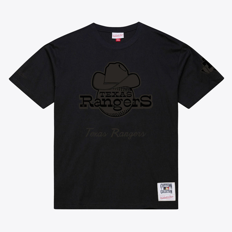 Texas Rangers Mitchell & Ness Cooperstown Collection Phantom T-Shirt - Black