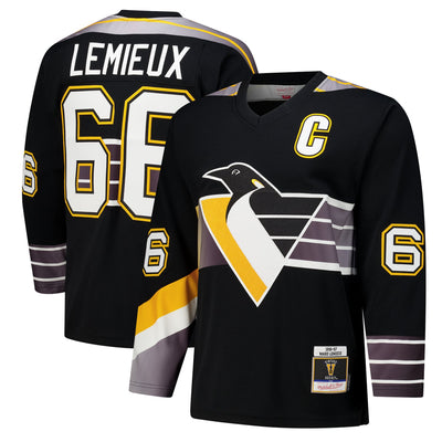 Mitchell & Ness Mario Lemieux Pittsburgh Penguins 1996-97 Power Play Jersey - Black