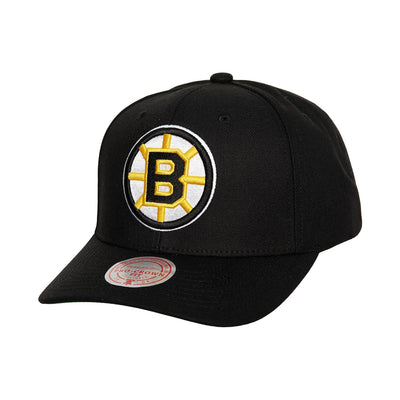 Boston Bruins Mitchell & Ness Team Ground Pro Adjustable Hat - Black