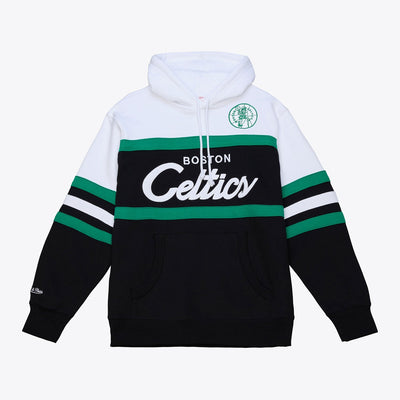 Boston Celtics Mitchell & Ness Head Coach Hoodie - Black