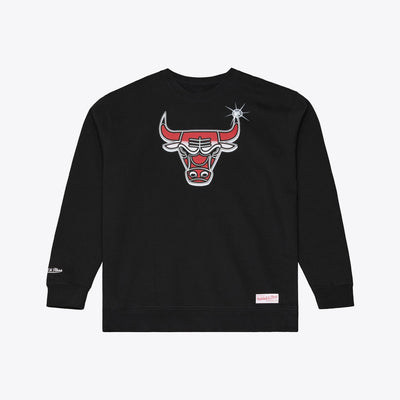 Chicago Bulls Mitchell & Ness Airbrush Sweatshirt - Black