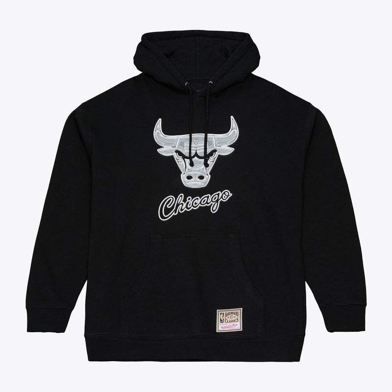 Chicago Bulls Mitchell & Ness Chrome Hoodie - Black