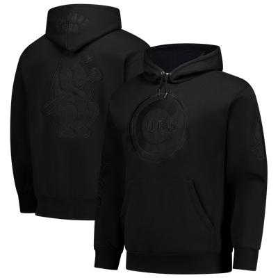 Chicago Cubs Mitchell & Ness Phantom Fleece Hoodie - Black