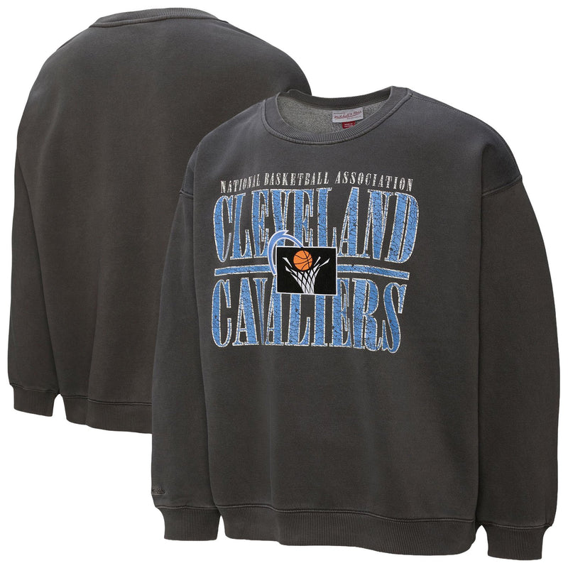Cleveland Cavaliers Mitchell & Ness NBA Downtown Collection Fleece Sweatshirt - Black