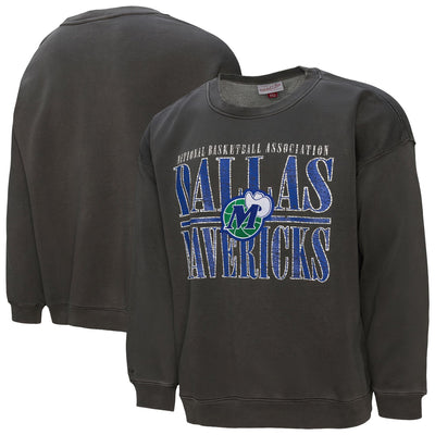 Dallas Mavericks Mitchell & Ness NBA Downtown Collection Fleece Sweatshirt - Black