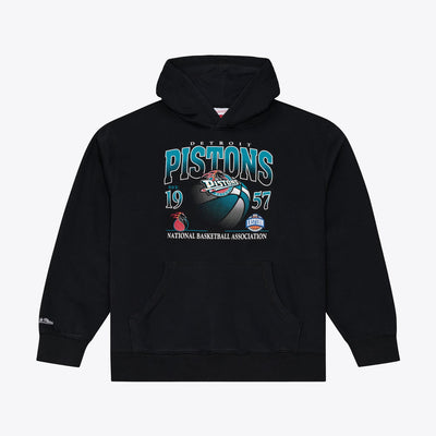Detroit Pistons Mitchell & Ness Street Graphics Hoodie - Black