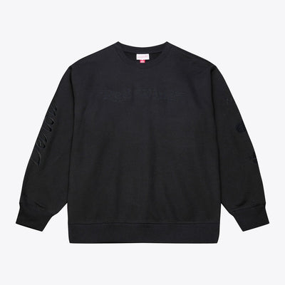 Detroit Red Wings Mitchell & Ness Phantom Fleece Crew Neck Sweatshirt - Black