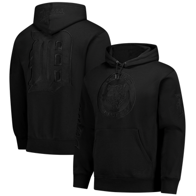Detroit Tigers Mitchell & Ness Phantom Fleece Hoodie - Black