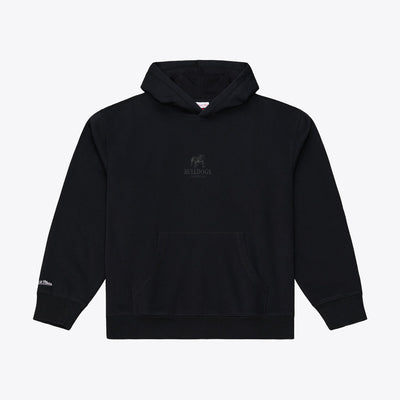 Georgia Bulldogs Mitchell & Ness Monochrome Icon Fleece Hoodie - Black