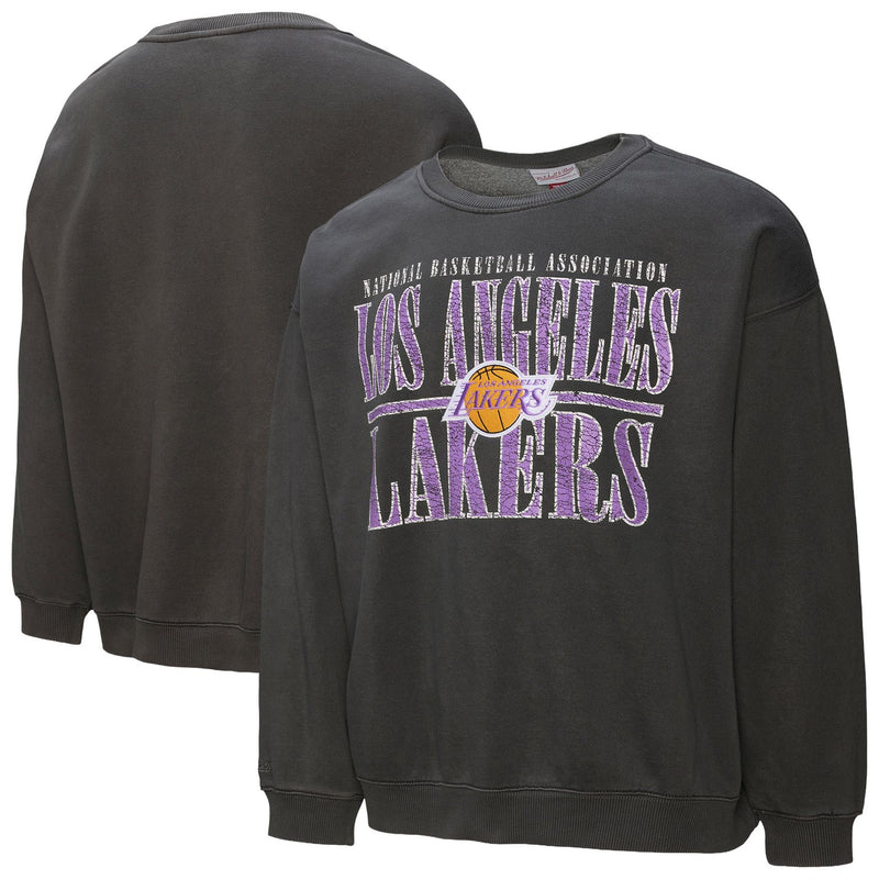 Los Angeles Lakers Mitchell & Ness NBA Downtown Collection Fleece Sweatshirt - Black