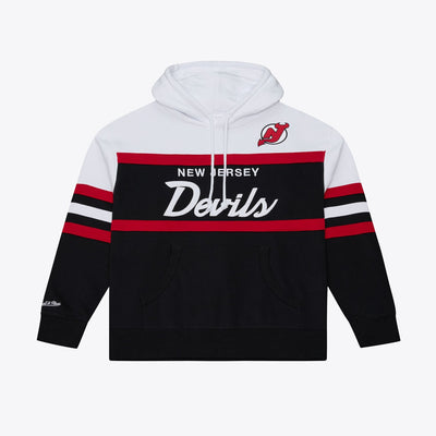 New Jersey Devils Mitchell & Ness Head Coach Hoodie - Black