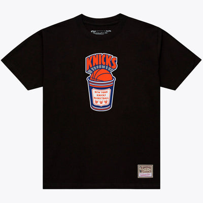 New York Knicks Mitchell & Ness Coffee Cup T-Shirt - Black