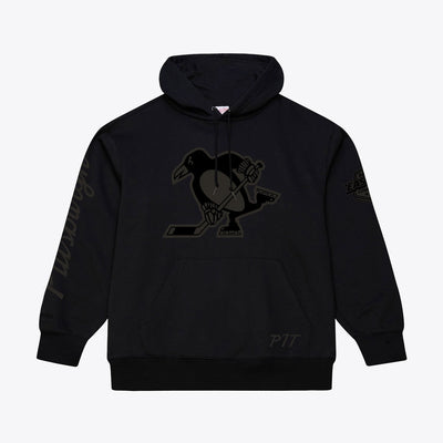 Pittsburgh Penguins Mitchell & Ness Phantom Fleece Hoodie - Black