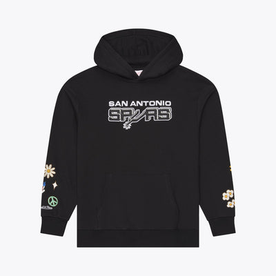 San Antonio Spurs Mitchell & Ness ABA Fleece Hoodie - Black